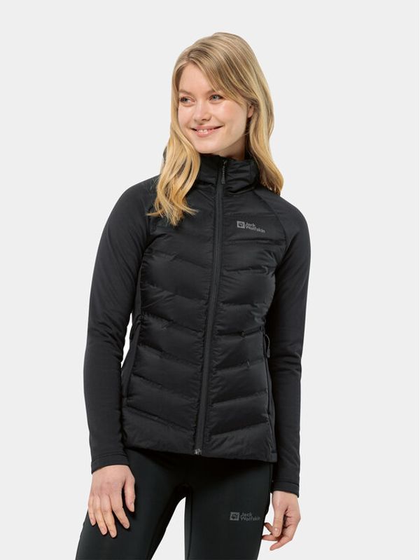 Jack Wolfskin Jack Wolfskin Outdoor jakna Tasman Down Hybrid 1711331 Crna Regular Fit