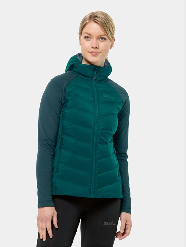 Jack Wolfskin Jack Wolfskin Outdoor jakna Tasman Down Hybrid 1711331 Zelena Regular Fit