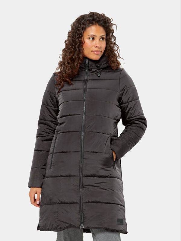 Jack Wolfskin Jack Wolfskin Pernata jakna Eisbach Coat 1206981 Crna Regular Fit