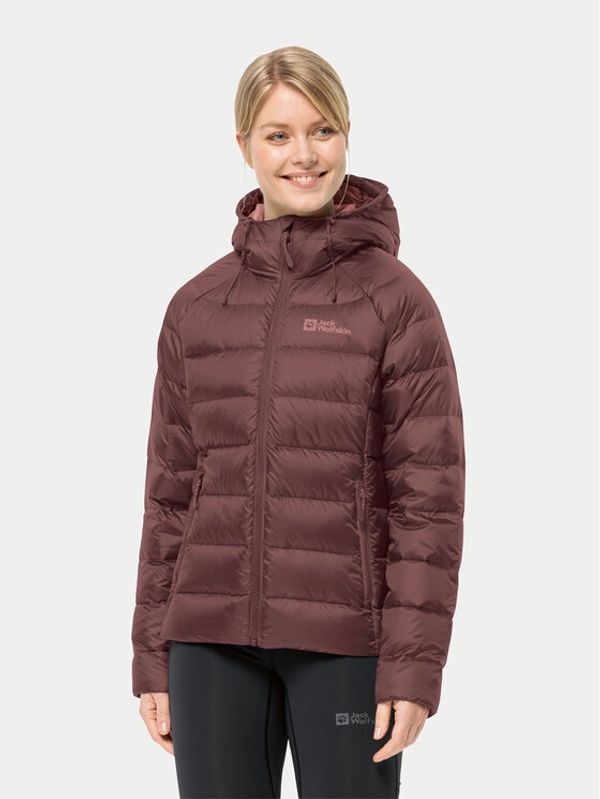 Jack Wolfskin Jack Wolfskin Pernata jakna Nebelhorn Down Hoody 1207091 Tamnocrvena Regular Fit