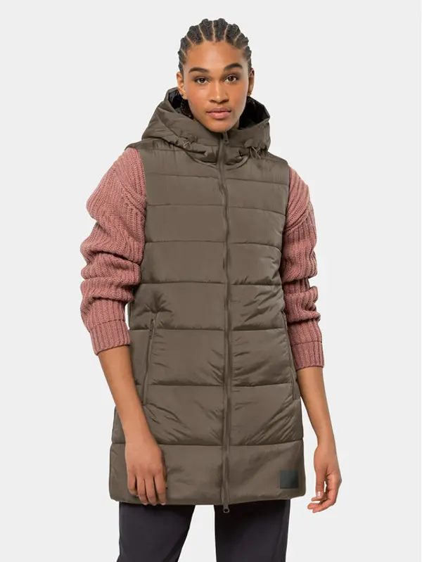 Jack Wolfskin Jack Wolfskin Prsluk Eisbach Vest 1206991 Smeđa Regular Fit