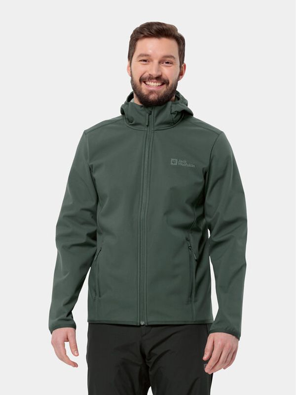 Jack Wolfskin Jack Wolfskin Softshell jakna Bornberg Hoody 1307471 Kaki Regular Fit