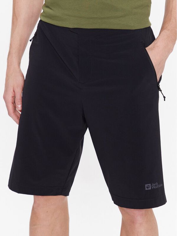 Jack Wolfskin Jack Wolfskin Sportske kratke hlače Prelight 1508081 Crna Regular Fit