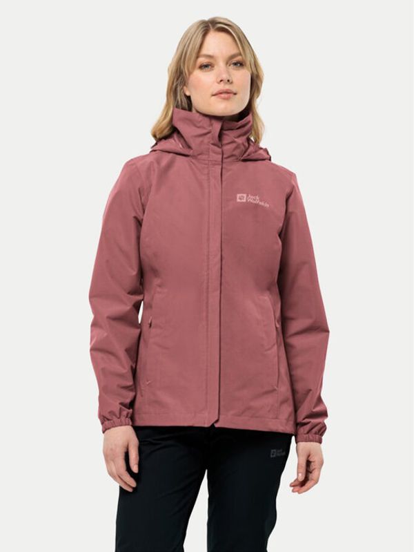 Jack Wolfskin Jack Wolfskin Vodootporna jakna Stormy Point 1111202 Crvena Regular Fit