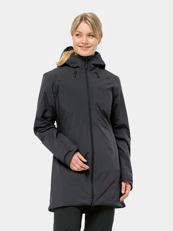 Jack Wolfskin Jack Wolfskin Zimska jakna Heidelstein Ins Jkt 1115681 Crna Regular Fit