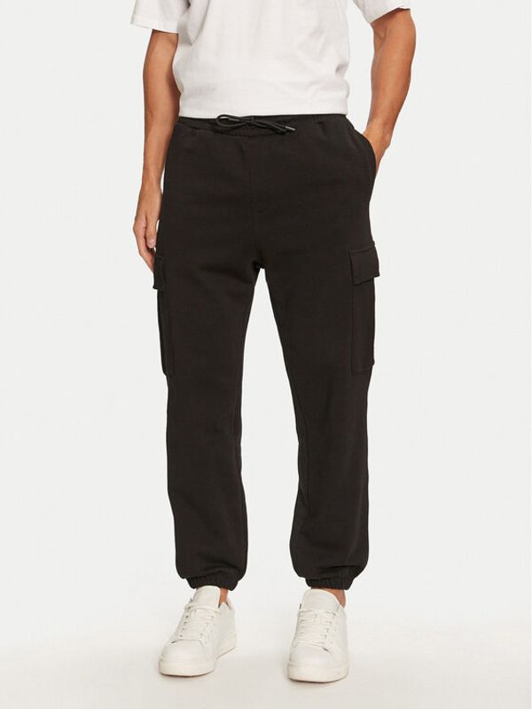 Jack&Jones Jack&Jones Donji dio trenerke Kane 12263074 Crna Relaxed Fit