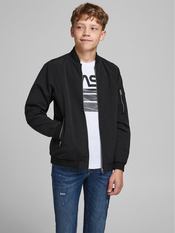 Jack&Jones Junior Jack&Jones Junior Bomber Rush 12182385 Crna Regular Fit