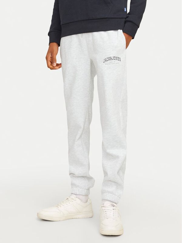 Jack&Jones Junior Jack&Jones Junior Donji dio trenerke Caleb 12258982 Bijela Relaxed Fit