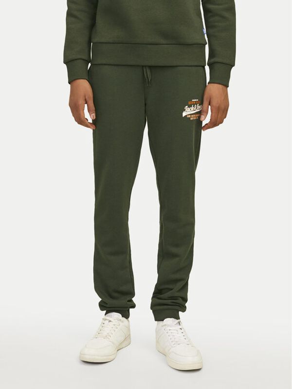 Jack&Jones Junior Jack&Jones Junior Donji dio trenerke Logo 12258850 Zelena Slim Fit