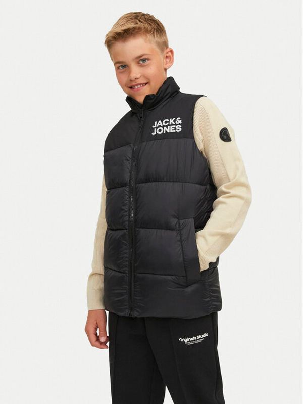 Jack&Jones Junior Jack&Jones Junior Prsluk Toby 12236914 Crna Regular Fit