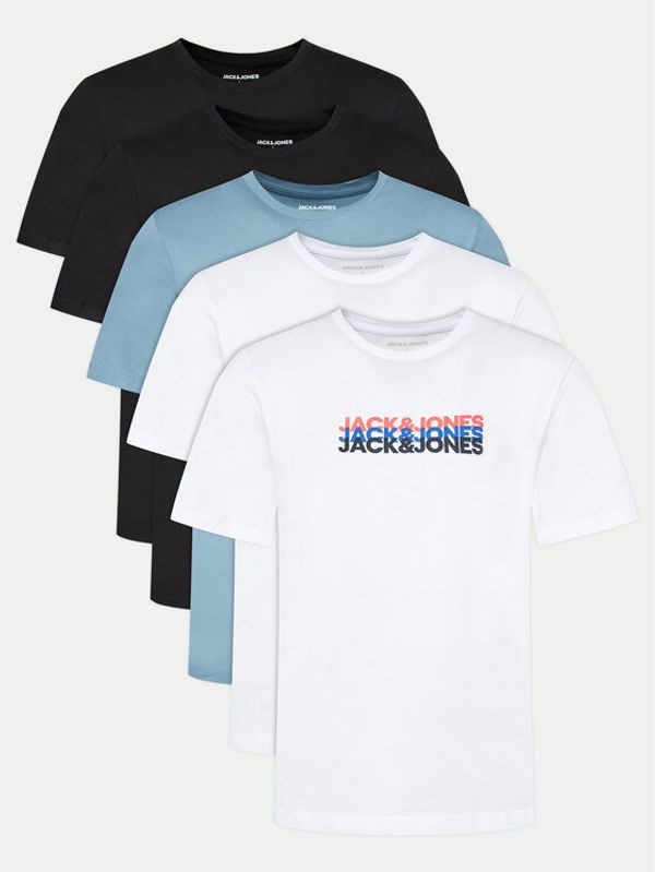 Jack&Jones Jack&Jones Komplet od 5 t-shirt majica Cyber 12267866 Šarena Standard Fit