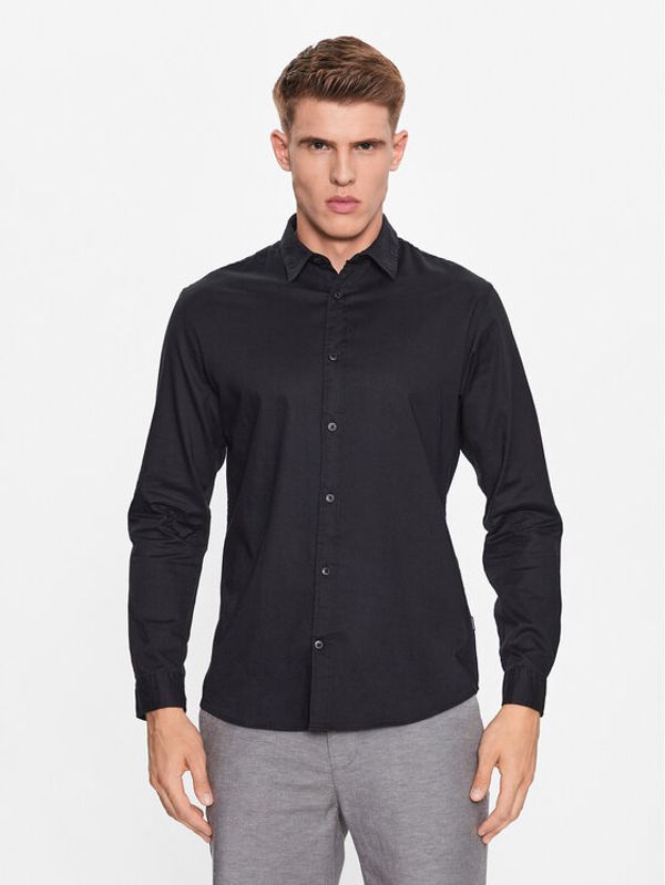 Jack&Jones Jack&Jones Košulja Gingham 12181602 Crna Slim Fit