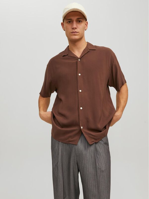 Jack&Jones Jack&Jones Košulja Noah 12228007 Smeđa Relaxed Fit