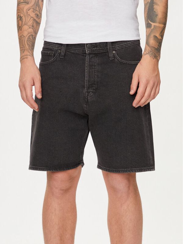 Jack&Jones Jack&Jones Kratke traperice Tony Original 12250235 Crna Loose Fit