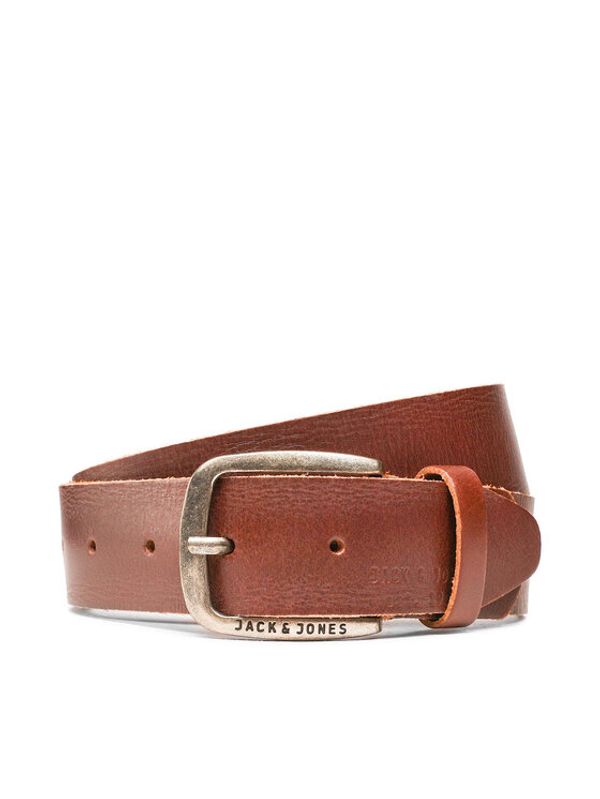 Jack&Jones Jack&Jones Muški remen Jackpaul Leather Belt 12111286 Smeđa