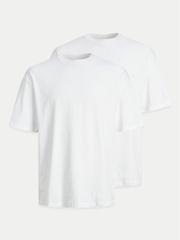 Jack&Jones Jack&Jones Set 2 majice Bradley 12264845 Bijela Wide Fit