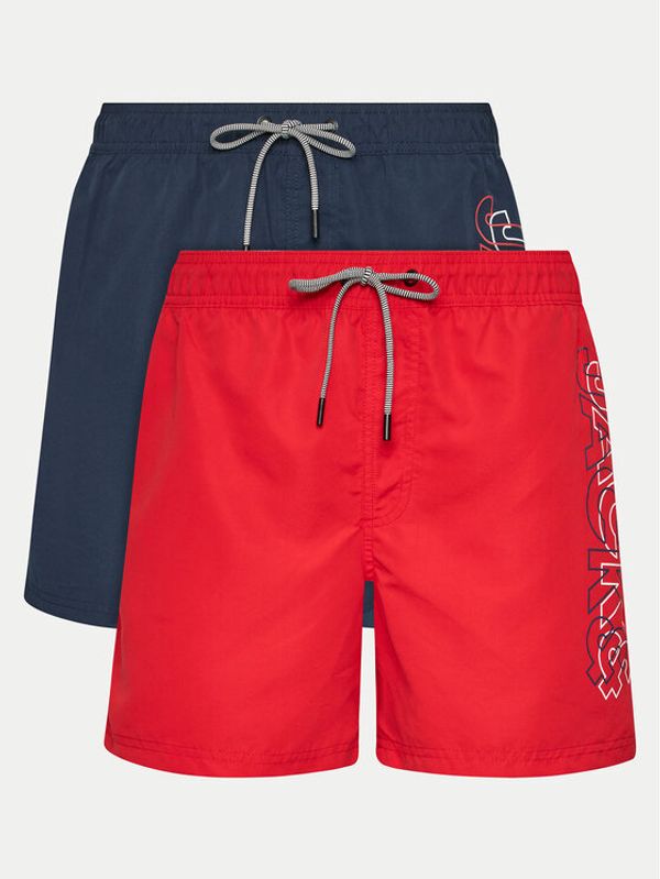Jack&Jones Jack&Jones Set od 2 para hlača za kupanje Fiji 12260815 Crvena Regular Fit