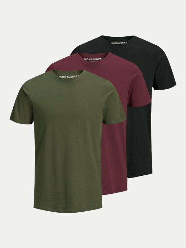 Jack&Jones Jack&Jones Set od 3 majice Organic Basic 12191759 Šarena Standard Fit