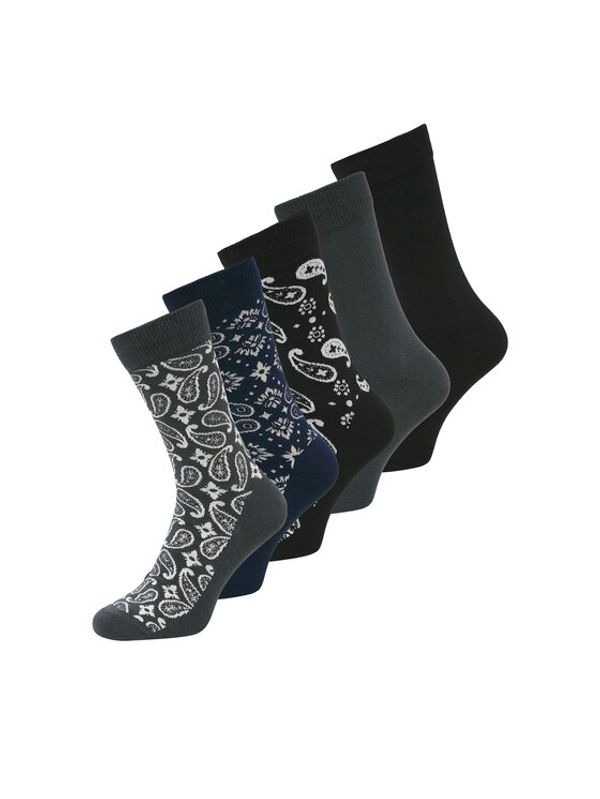 Jack&Jones Jack&Jones Set od 5 pari muških visokih čarapa Paris 12259578 Šarena