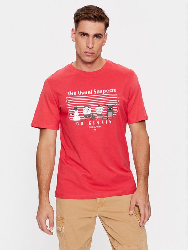 Jack&Jones Jack&Jones T-shirt 12246605 Crvena Standard Fit