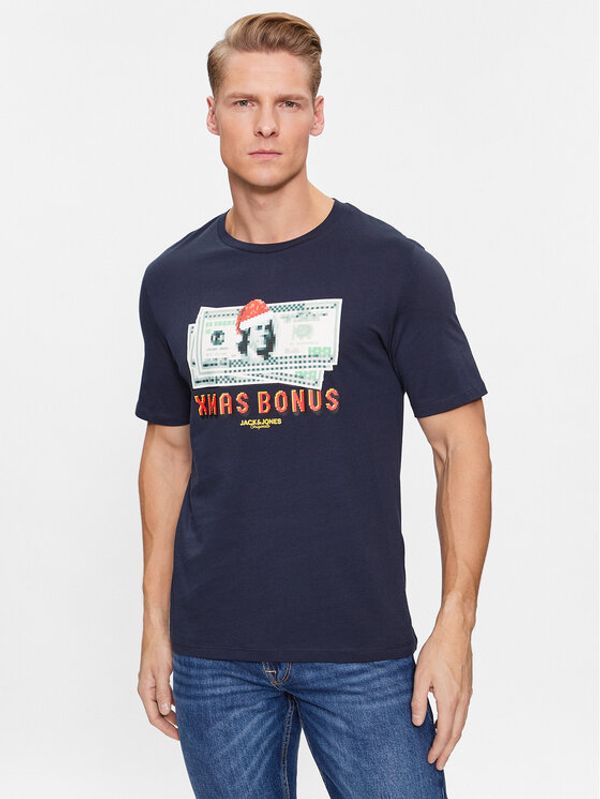 Jack&Jones Jack&Jones T-shirt 12246605 Tamnoplava Standard Fit