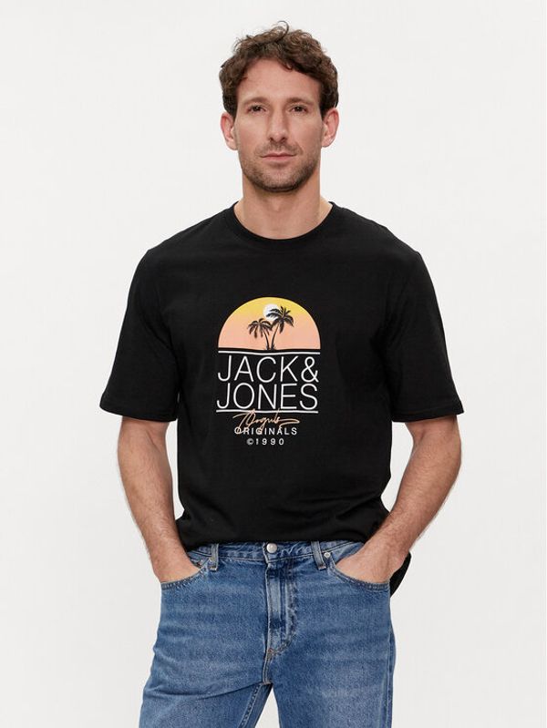 Jack&Jones Jack&Jones T-shirt Casey 12255238 Crna Standard Fit