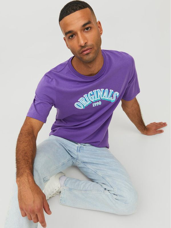 Jack&Jones Jack&Jones T-shirt Euphori 12232256 Ljubičasta Standard Fit