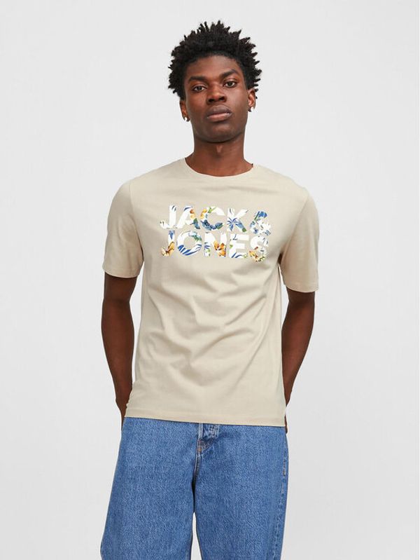 Jack&Jones Jack&Jones T-shirt Jeff 12250683 Bež Standard Fit