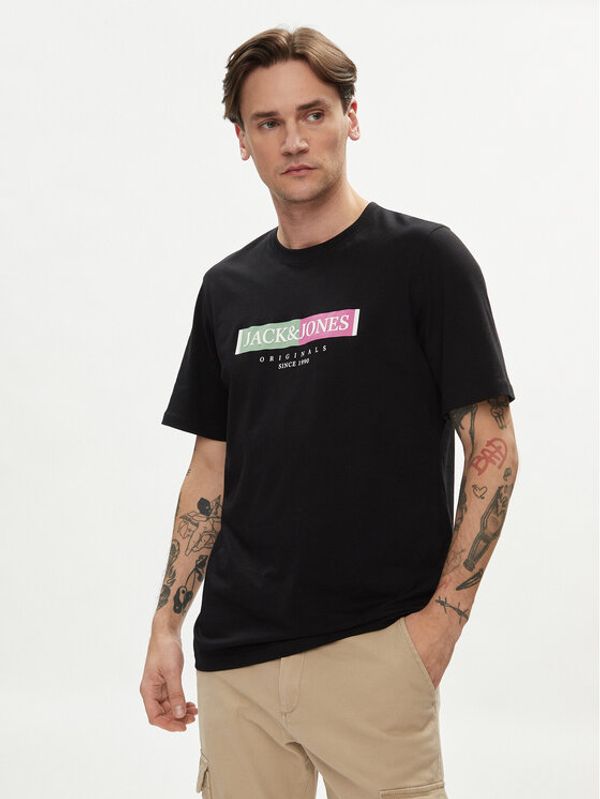 Jack&Jones Jack&Jones T-shirt Lafayette 12252681 Crna Standard Fit