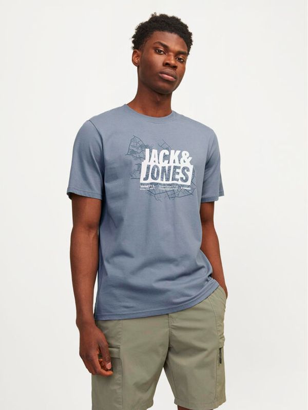 Jack&Jones Jack&Jones T-shirt Map 12257908 Plava Regular Fit