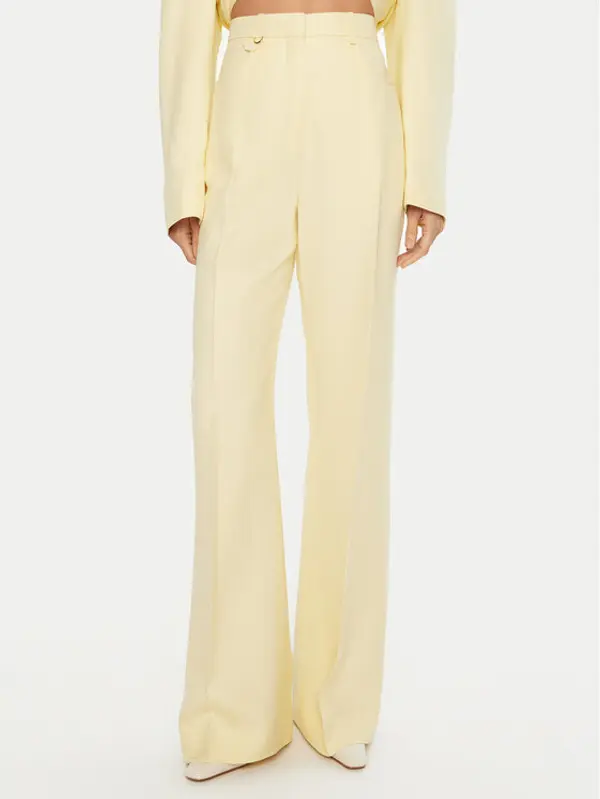 JACQUEMUS JACQUEMUS Hlače 24E241PA003 Žuta Regular Fit