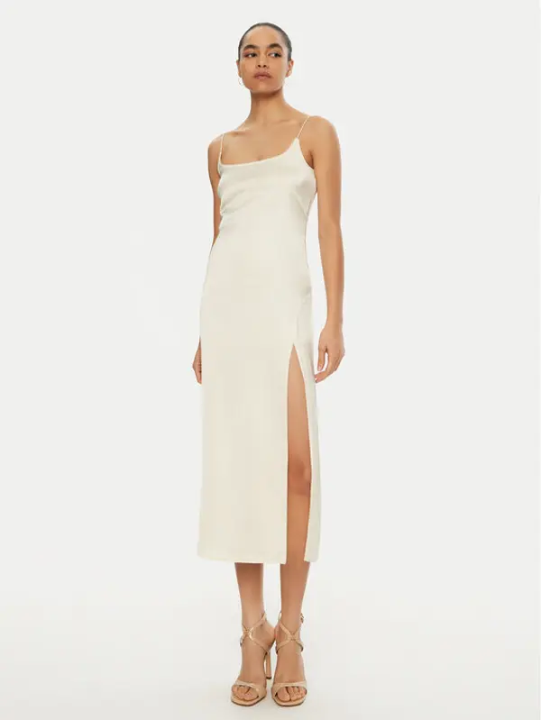 JACQUEMUS JACQUEMUS Koktel haljina 24E241DR100 Écru Regular Fit