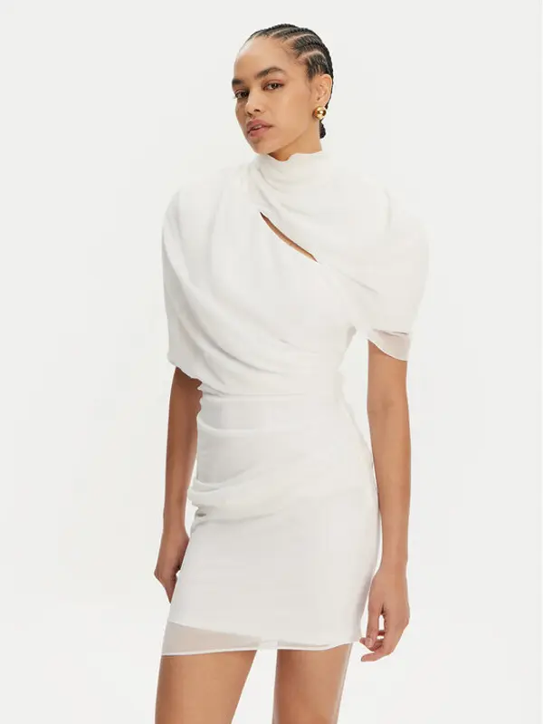 JACQUEMUS JACQUEMUS Koktel haljina 24H251DR130-1555 Bijela Regular Fit