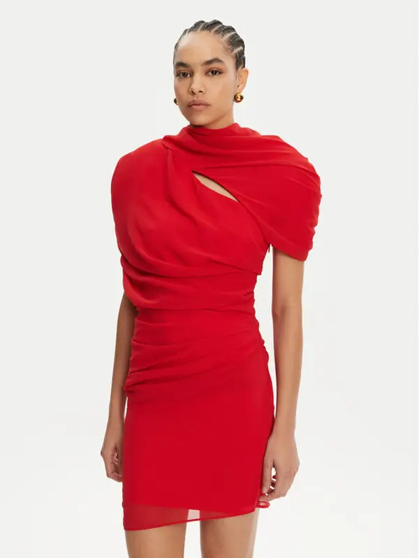 JACQUEMUS JACQUEMUS Koktel haljina 24H251DR130-1555 Crvena Regular Fit