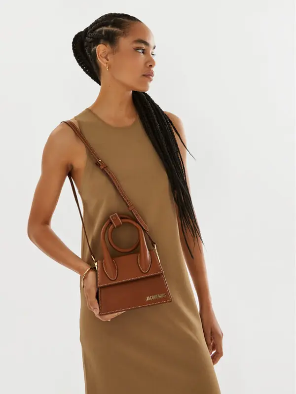 JACQUEMUS JACQUEMUS Torbica Le Chiquito Noeud 213BA005-3072 Smeđa