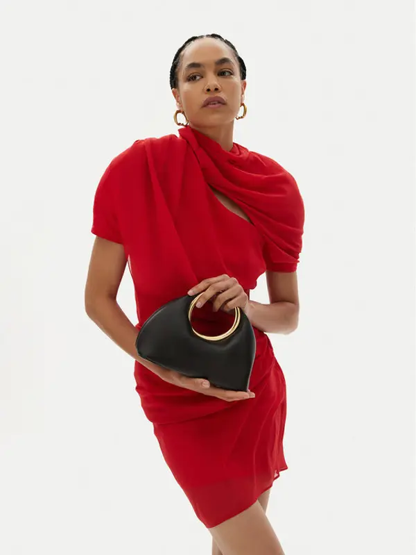 JACQUEMUS JACQUEMUS Torbica Mini ring handbag 241BA395 Crna