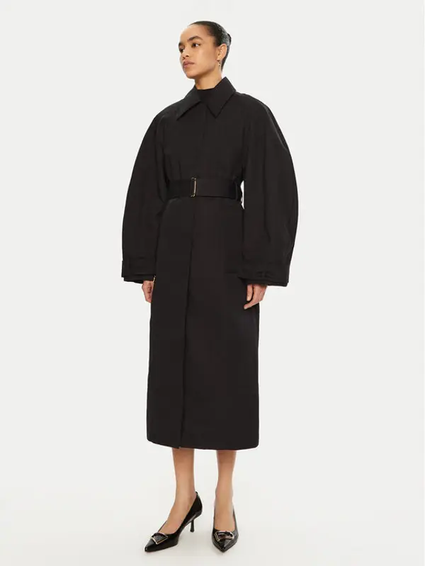 JACQUEMUS JACQUEMUS Trench 24E241CO051 Crna Regular Fit