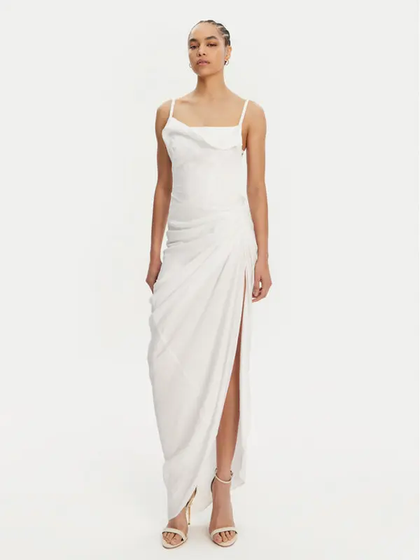 JACQUEMUS JACQUEMUS Večernja haljina 21E243DR001-1020 Bijela Regular Fit