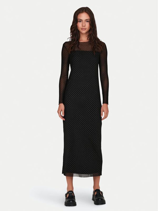 JDY JDY Haljina za svaki dan Elsa 15335584 Crna Regular Fit