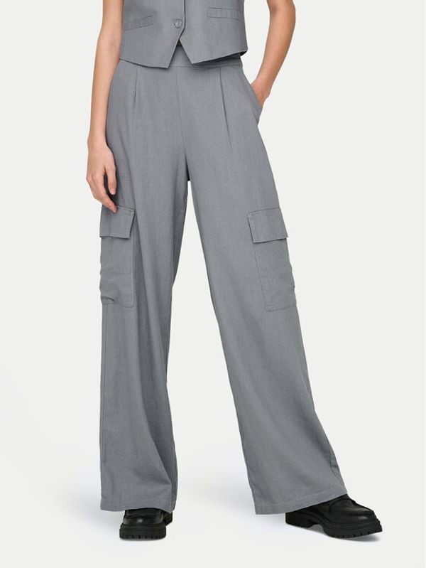 JDY JDY Hlače Say 15325001 Siva Wide Leg