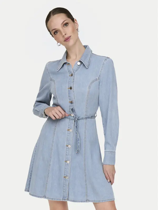 JDY JDY Jeans haljina Kamma 15338892 Svijetloplava Standard Fit