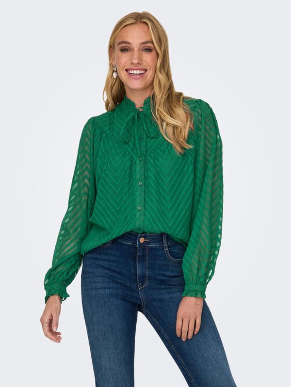 JDY JDY Košulja Gretha 15306183 Zelena Regular Fit