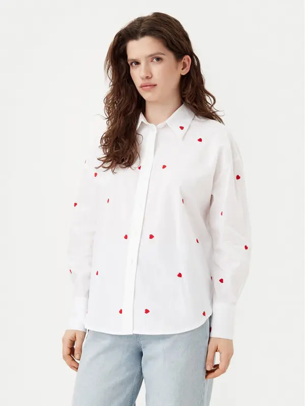 JDY JDY Košulja Nelly 15330490 Bijela Loose Fit