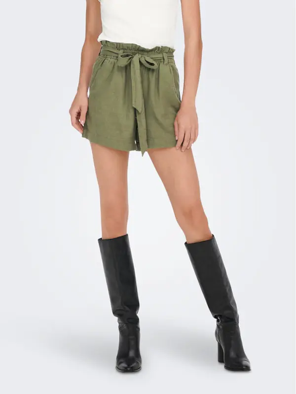 JDY JDY Kratke hlače Say 15225921 Zelena Regular Fit