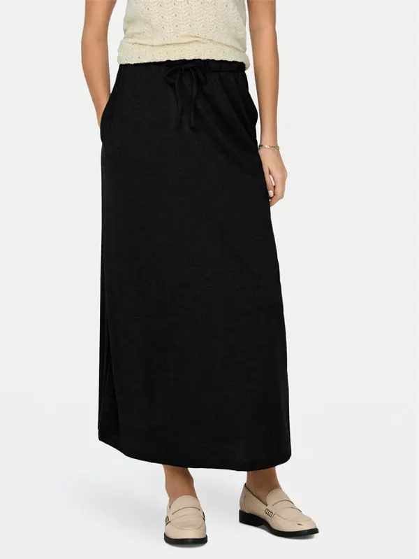 JDY JDY Maxi suknja Dalila 15317570 Crna Regular Fit