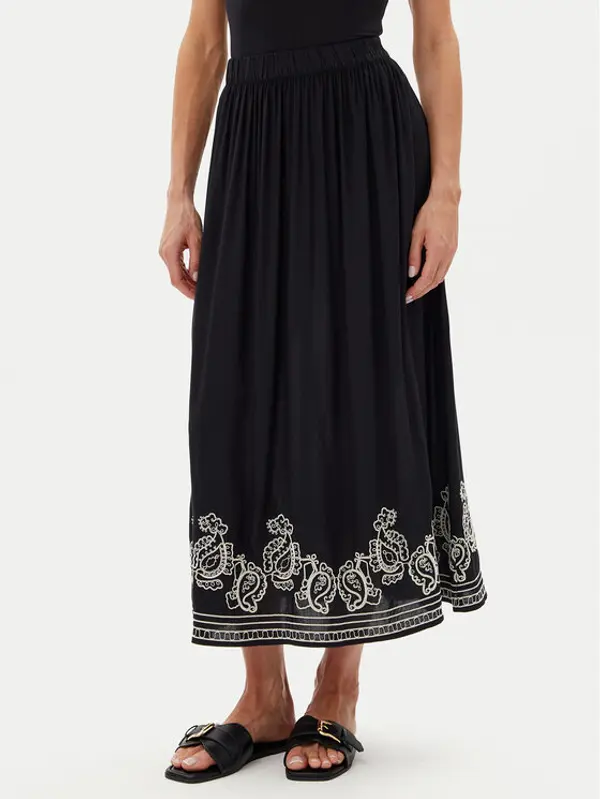 JDY JDY Maxi suknja Risso 15354225 Crna Regular Fit
