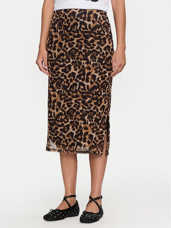 JDY JDY Midi suknja Lea 15345811 Smeđa Slim Fit