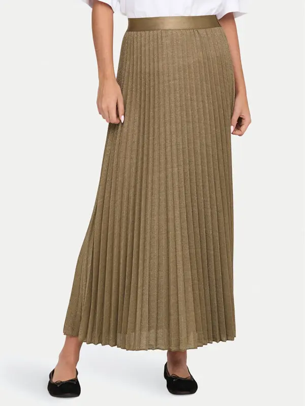 JDY JDY Plesirana suknja Amalfi 15349524 Bež Regular Fit
