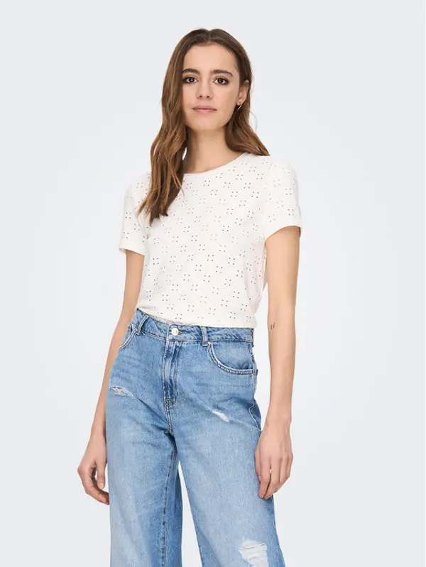 JDY JDY T-shirt 15158450 Bijela Regular Fit