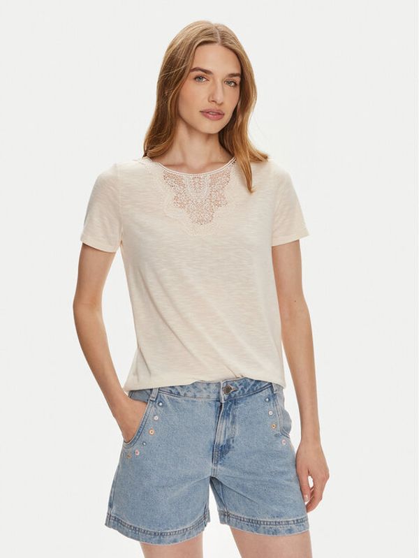 JDY JDY T-shirt Dodo 15296235 Bež Regular Fit